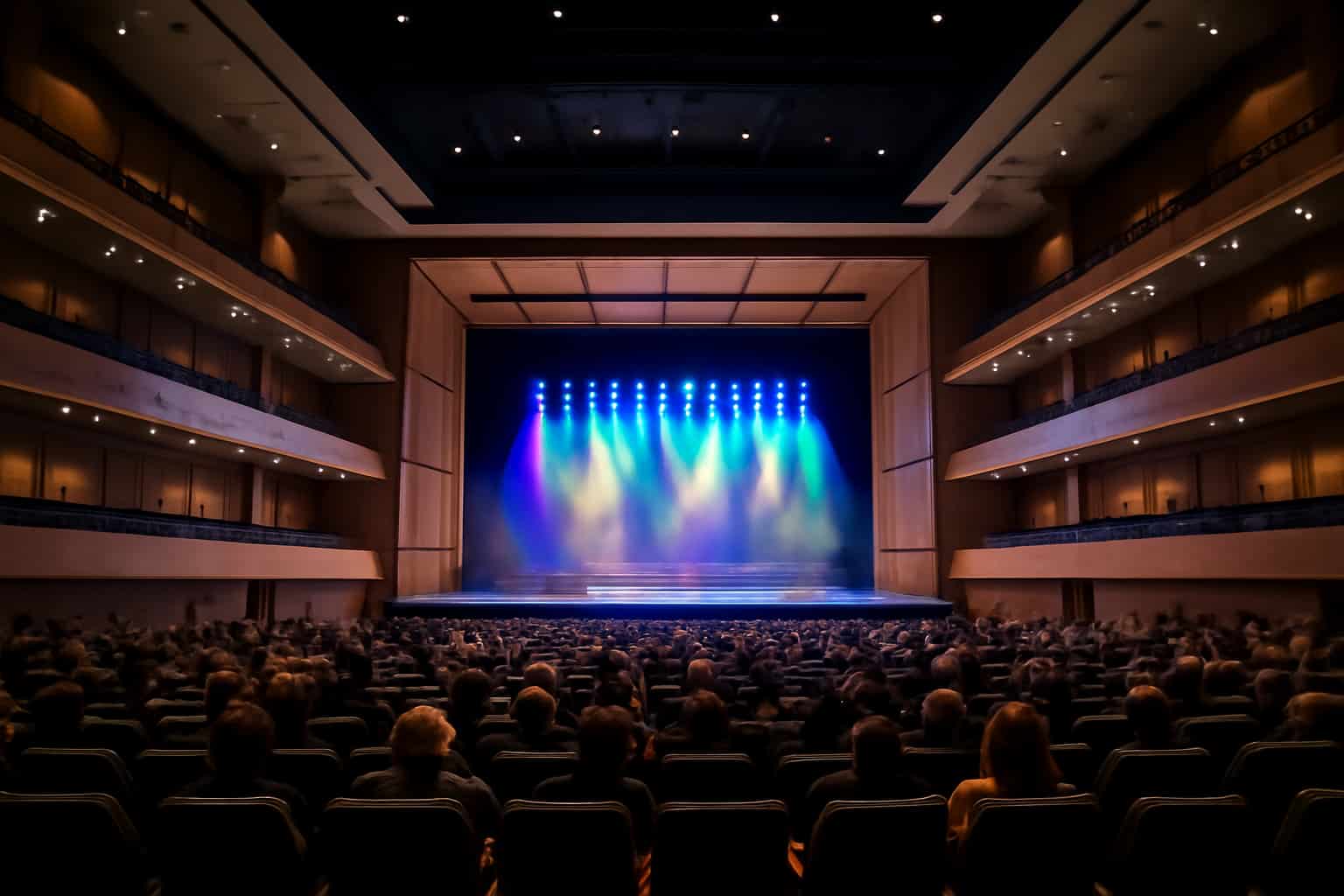 Night-time concert and lights in Muscat